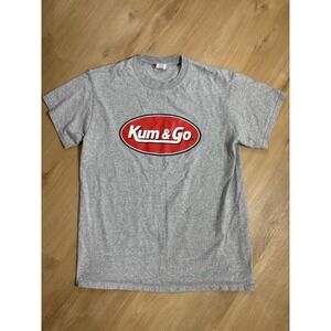 Kum & Go Men's Medium T-Shirt Grey In Great Condition Gas Station